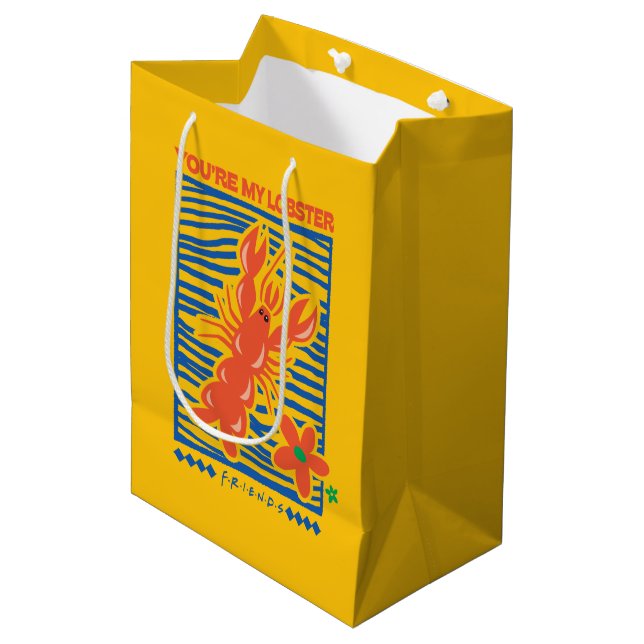 FRIENDS™ | You're My Lobster Vibrant Graphic Medium Gift Bag (Front Angled)
