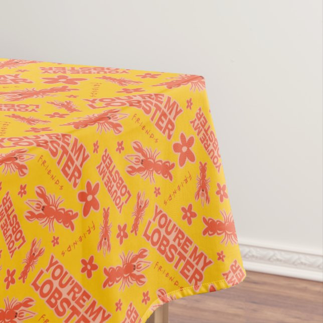 FRIENDS™ | You're My Lobster Vibrant Pattern Tablecloth (In Situ)