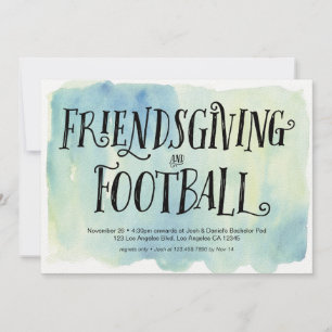 Friendsgiving and Football Dinner Invitation