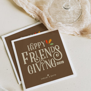 Friendsgiving   Colour of Autumn Napkin