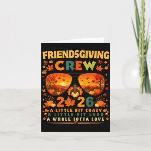 Friendsgiving Crew 2026 Thanksgiving Fall Friends Card