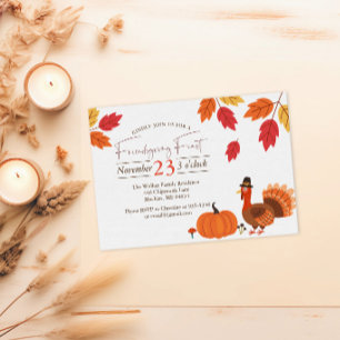 FRIENDSGIVING FEAST Editable Invitation