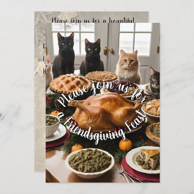 Friendsgiving Feast Invitation (Front/Back)