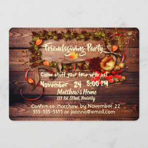 Friendsgiving (Friends Thanksgiving) Custom Invitation