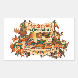 Friendsgiving Orchestra Thanksgiving Stickers