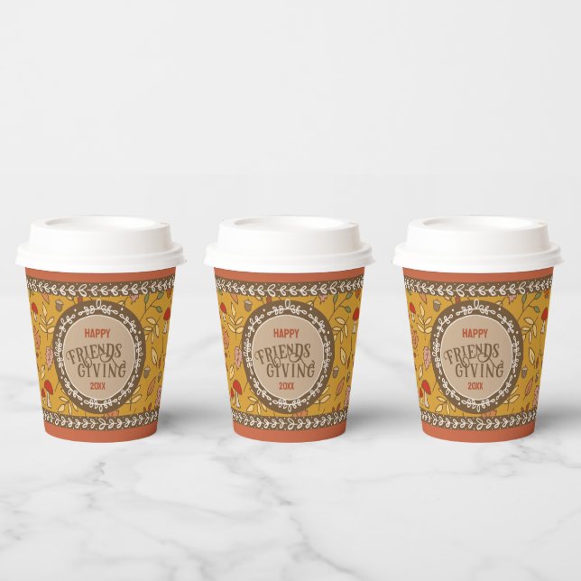 Friendsgiving Paper Cups (Multi)