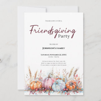Friendsgiving Party Invitation