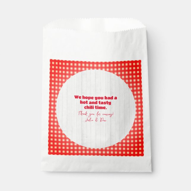 Friendsgiving Potluck Chilli Cook Off Thanksgiving Favour Bag (Front)