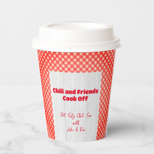 Friendsgiving Potluck Chilli Cook Off Thanksgiving Paper Cups