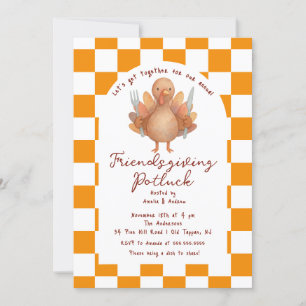 Friendsgiving Potluck Invitation