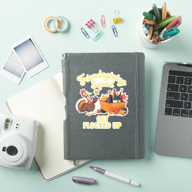 Friendsgiving Squad Get Flocked Up Oversized T-Shi (iPad Cover)