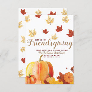 Friendsgiving Thanksgiving Dinner Invitation
