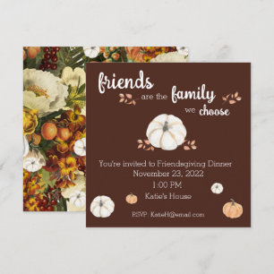 Friendsgiving Thanksgiving Dinner  Invitation