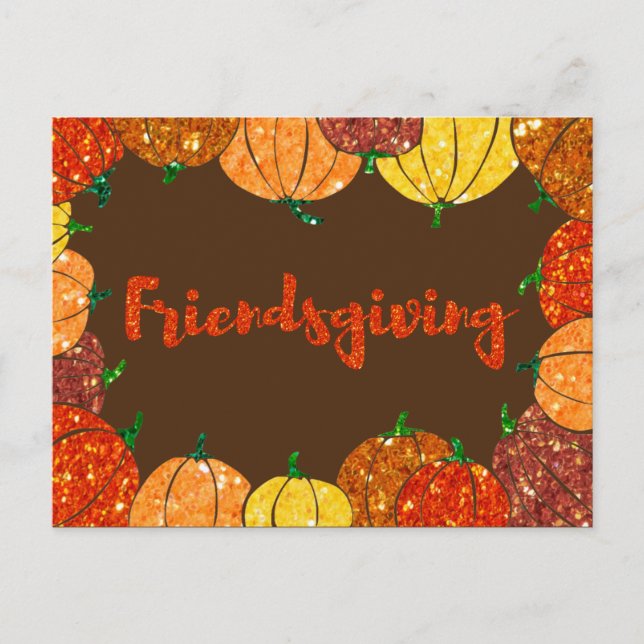 Friendsgiving Thanksgiving Holiday Card (Front)