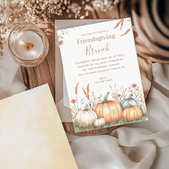 Friendsgiving Thanksgiving Party Invitation (Creator Uploaded)