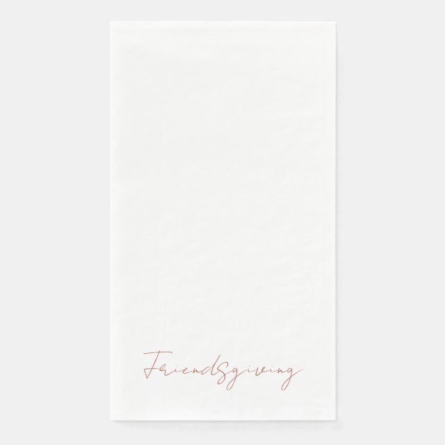 Friendsgiving White Napkin (Front)