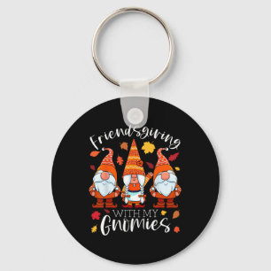 Friendsgiving With My Gnomies Thanksgiving Three G Key Ring