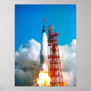 Friendship 7 (Mercury Atlas 6) Launch Poster