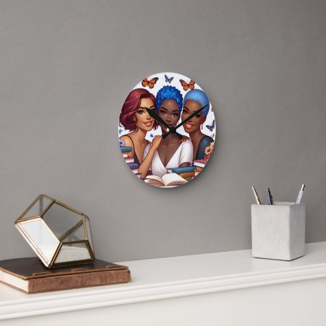 Friendship and Words Round Clock (Office)