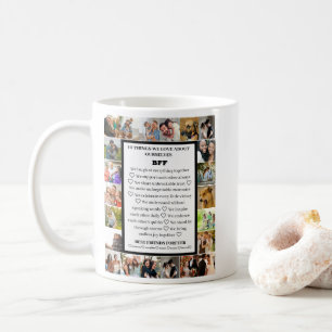 Friendship Appreciation   BFF 22 Photo Collage Coffee Mug