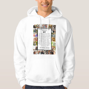 Friendship Appreciation   BFF 22 Photo Collage Hoodie