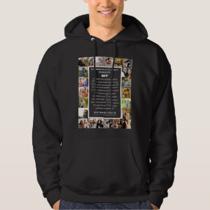 Friendship Appreciation   BFF 22 Photo Collage Hoodie
