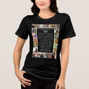Friendship Appreciation BFF 22 Photo Collage Tri-Blend Shirt