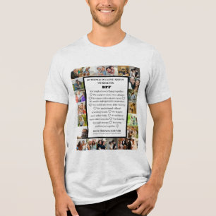 Friendship Appreciation BFF 22 Photo Collage Tri-Blend Shirt