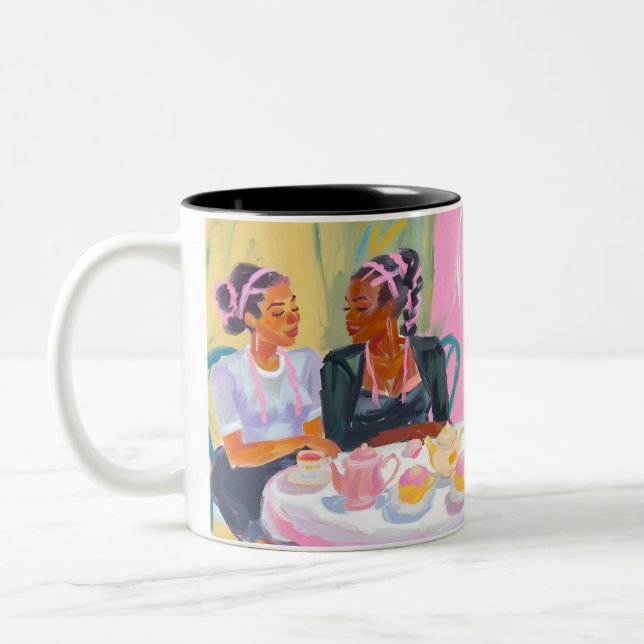 Friendship at Tea Time Mug (Left)