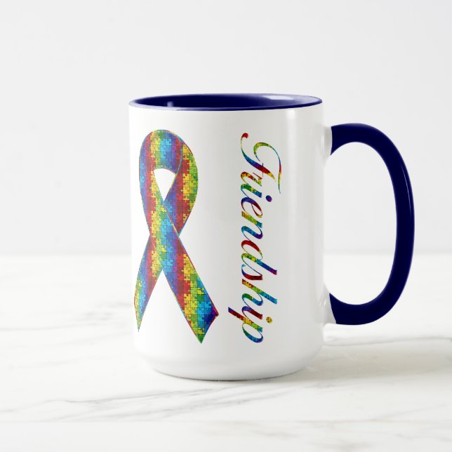Friendship Autism Ringer Mug (Right)