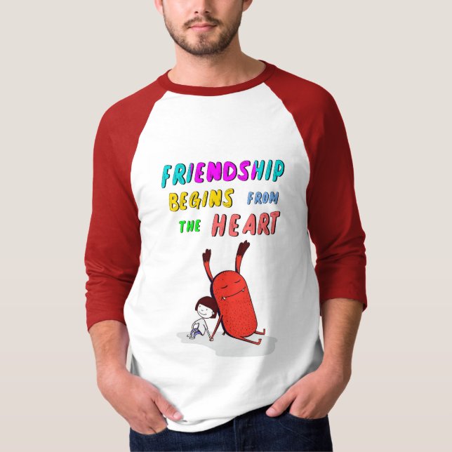 Friendship Begins From Heart July Demon 30 Friends T-Shirt (Front)