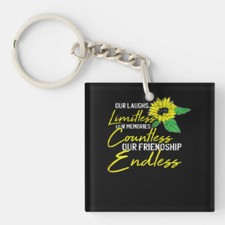 Friendship Best-Friend Cute Sunflower Bestie BFF M Key Ring