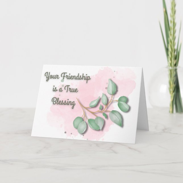 Friendship Blessing  Card (Front)
