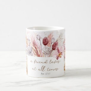 Friendship Boho Bible Verse Inspirational Floral Coffee Mug