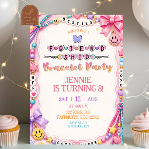 Friendship Bracelet Birthday Invitation