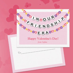 Friendship Bracelet Classroom Valentine Card