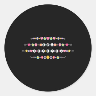 Friendship Bracelet Enl Teacher English New Langua Classic Round Sticker