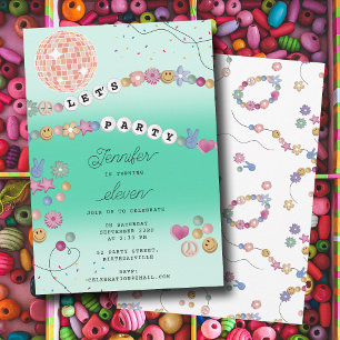 Friendship Bracelet Girl Jewellery Birthday Party Invitation