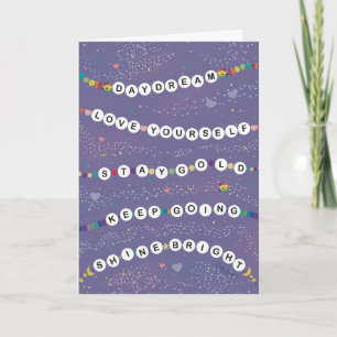 Friendship Bracelets Birthday Encouragement Card