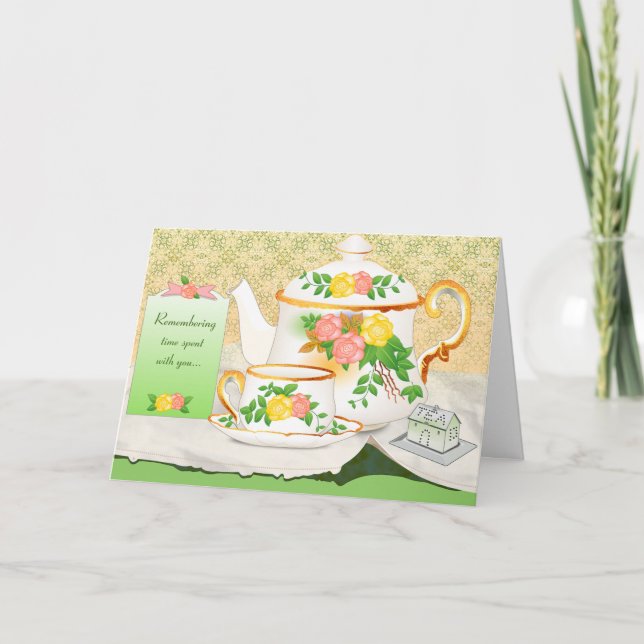 Friendship Card - Teacup & Tea Pot Card (Front)