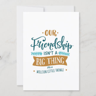 Friendship day big thing invitation