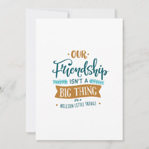 Friendship day big thing thank you card