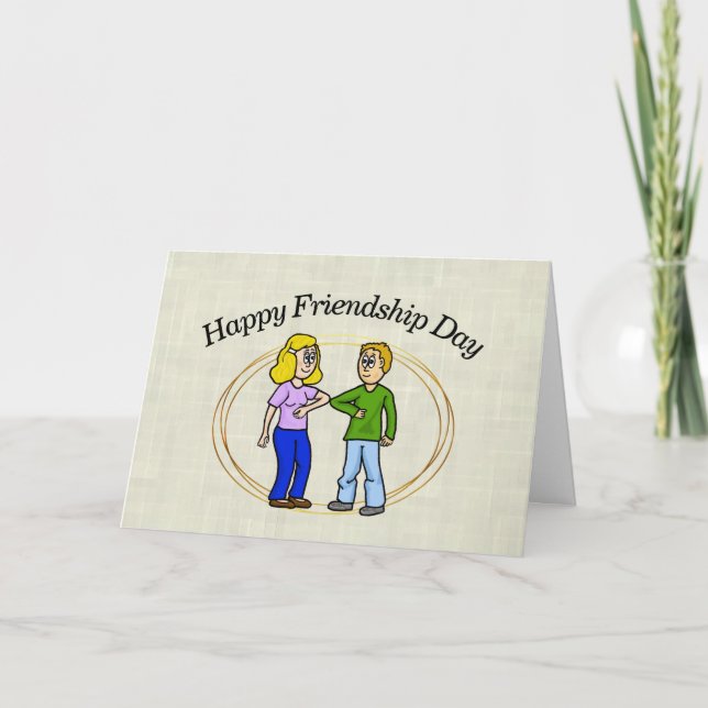 Friendship Day Elbow Bump Card (Front)