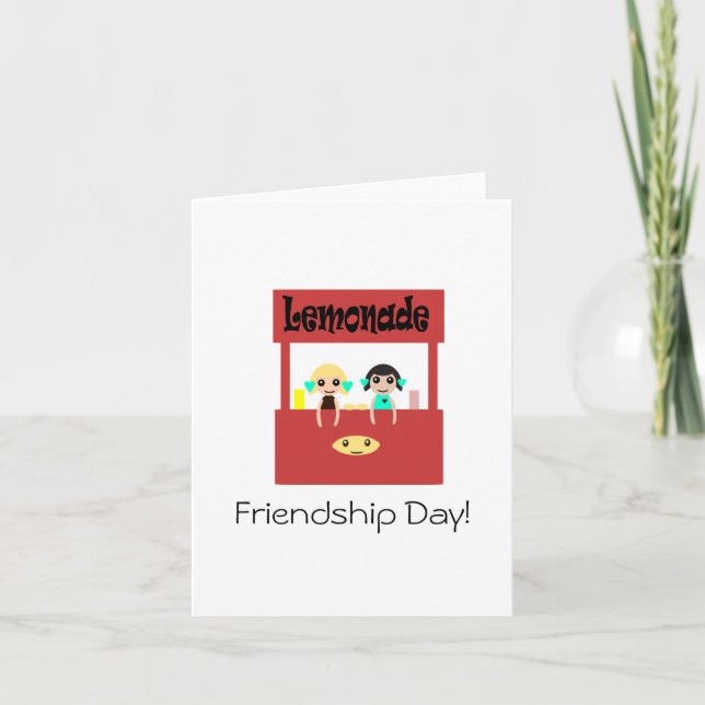 Friendship Day: Lemonade Stand Card (Front)