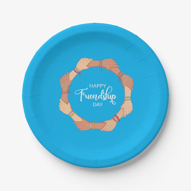 Friendship day paper plate (Front)