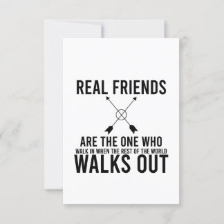 Friendship day real friends invitation