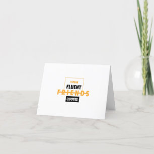 Friendship day speak fluent friends quotes thank you card