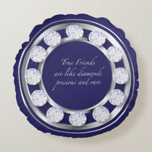 Friendship Diamond Round Cushion