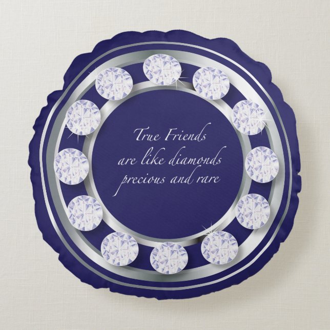 Friendship Diamond Round Cushion (Front)