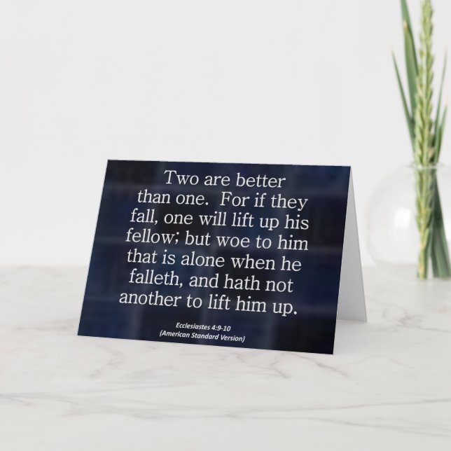 Friendship Ecclesiastes 4-9 Condensed Card (Front)